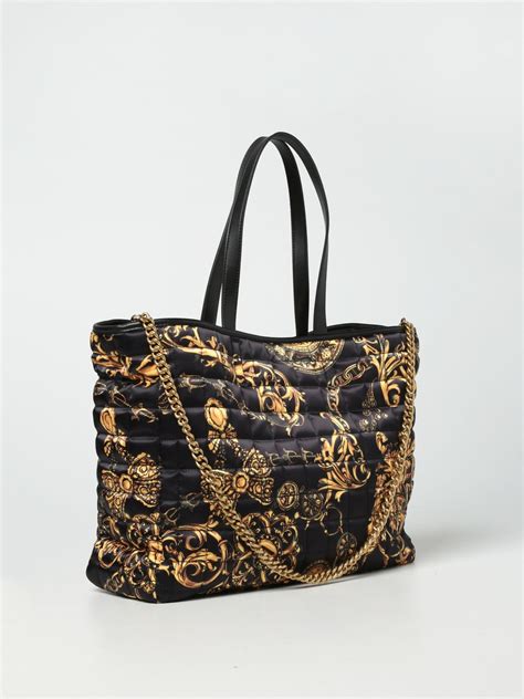 versace jeans couture tote bag black|Versace Jeans Couture bags usa.